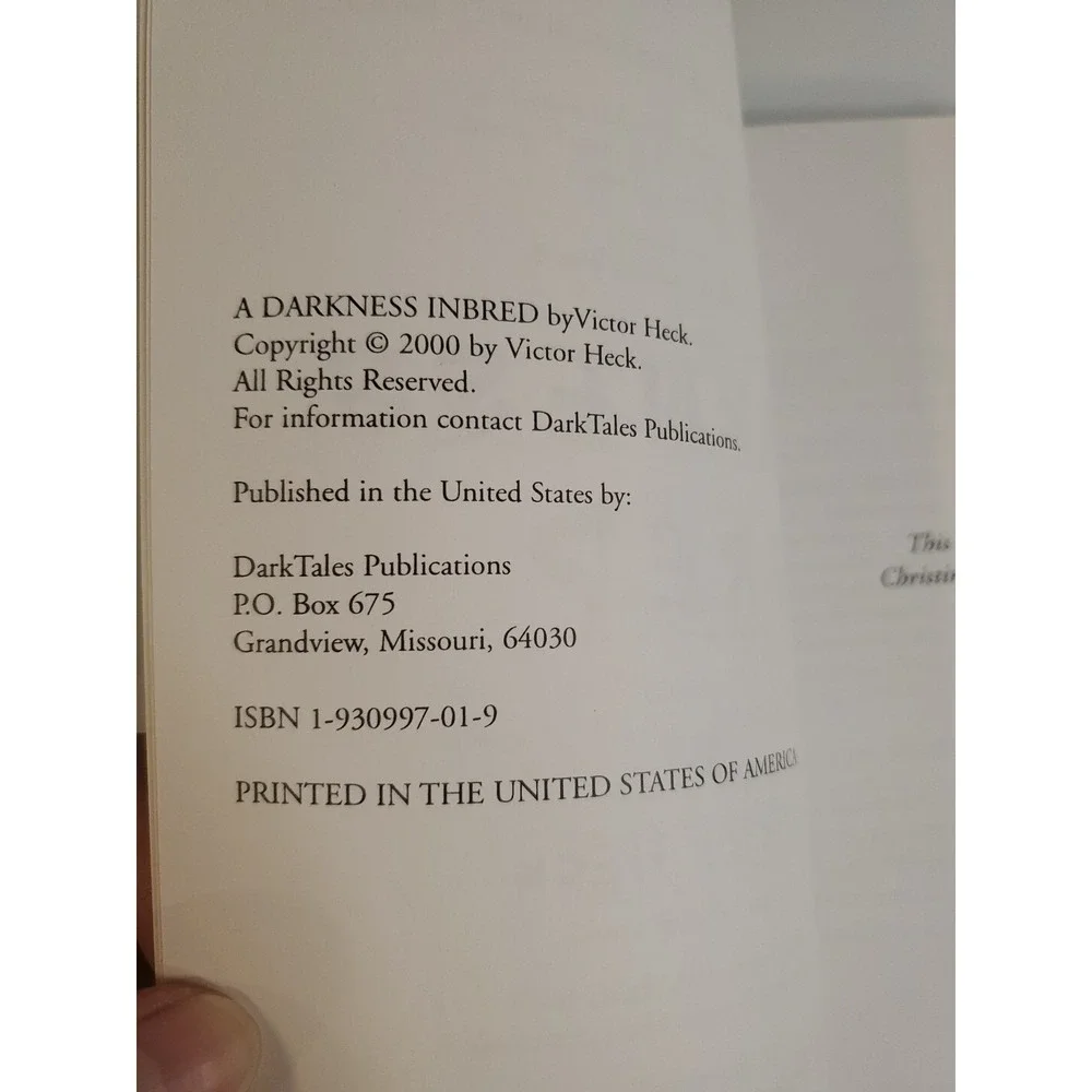 Victor Heck / A Darkness Inbred 2000